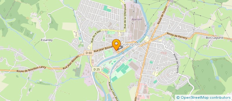 localisation de l'entreprise CLUB FEMININ GUEUGNONNAIS  GUEUGNON