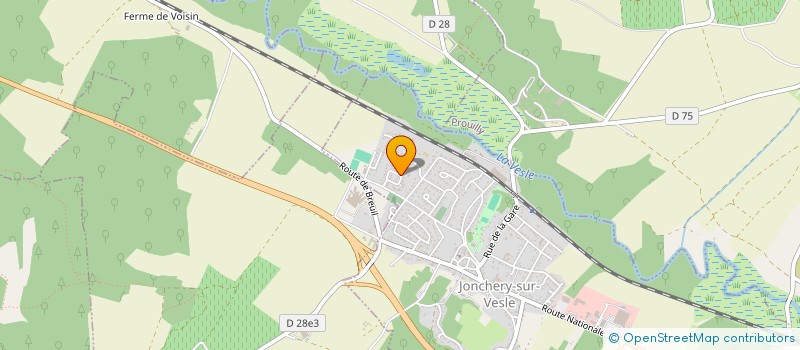 localisation de l'entreprise CLUB FESTI'FITNESS  JONCHERY-SUR-VESLE