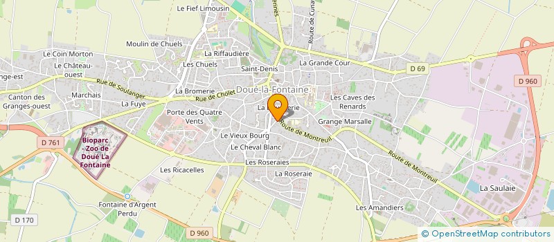 localisation de l'entreprise CLUB FITNESS PROVIDENCE 5 à DOUE-EN-ANJOU