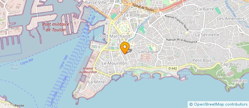 localisation de l'entreprise CLUB FLAG FOOTBALL SURICATES TOULON  TOULON