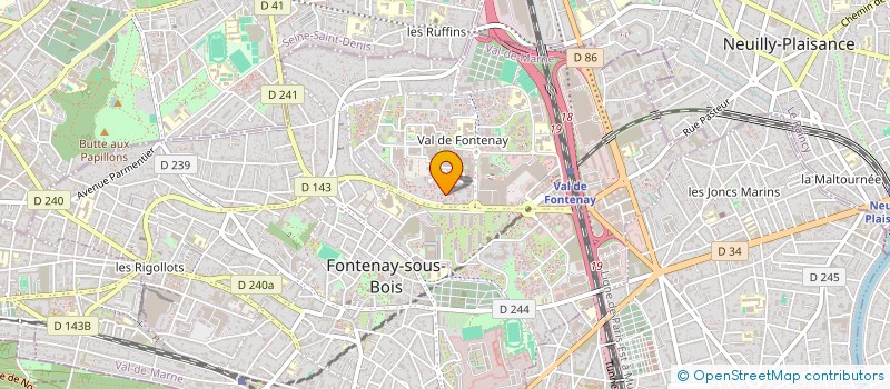 localisation de l'entreprise CLUB FONTENAYSIEN LOISIRS AQUATIQUES à FONTENAY-SOUS-BOIS