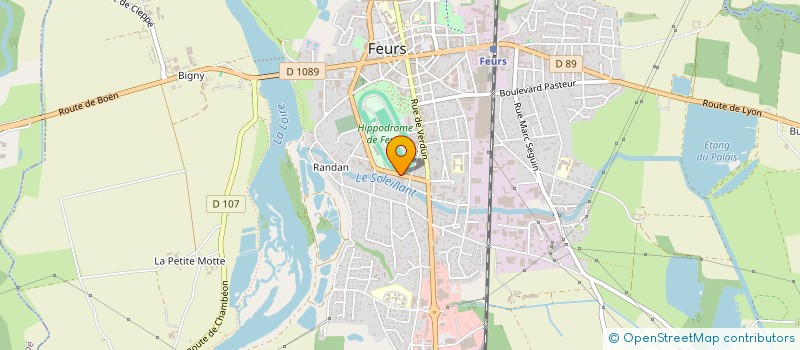 localisation de l'entreprise CLUB FOREZIEN D'ENTREPRISES  FEURS