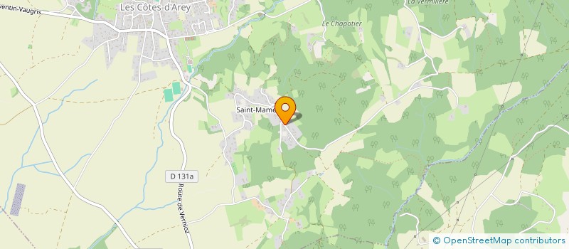 localisation de l'entreprise CLUB FORMULE FRANCE-FORMULE 3  LES COTES D'AREY