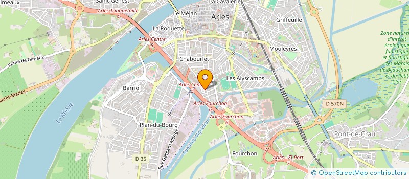 localisation de l'entreprise CLUB FOSSILES ET MINERAUX SAINT-MARTINOIS à ARLES