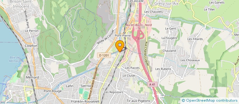 localisation de l'entreprise CLUB FR PECHEURS MOUCHE AIX LES BAINS  AIX-LES-BAINS