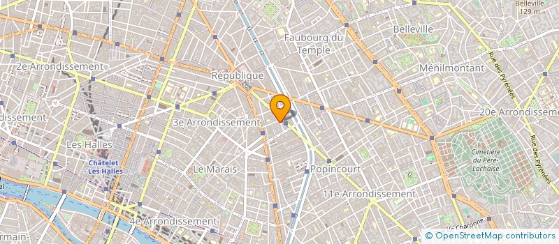 localisation de l'entreprise CLUB FRANCAIS 1892  PARIS