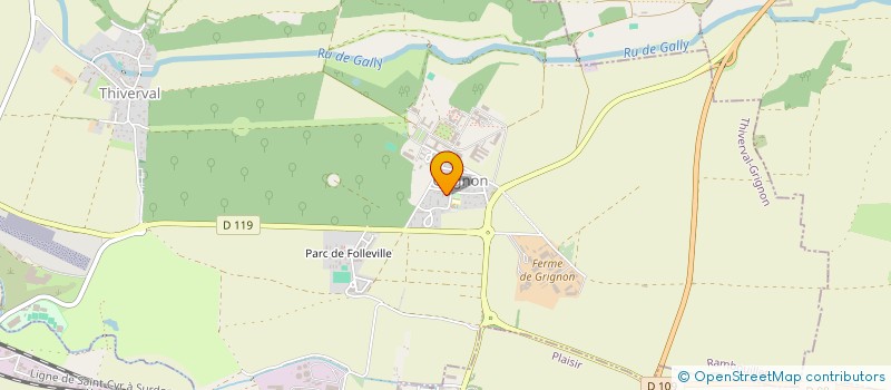 localisation de l'entreprise CLUB FRANCAIS DU LEONBERG  THIVERVAL-GRIGNON