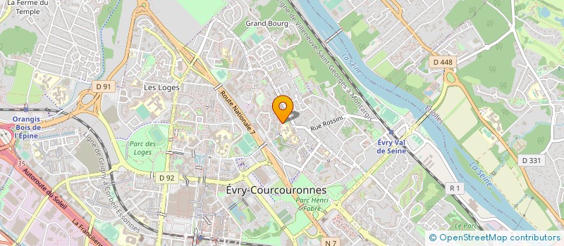 localisation de l'entreprise CLUB FRANCAIS DU TERRIER DU YORKSHIRE à EVRY-COURCOURONNES