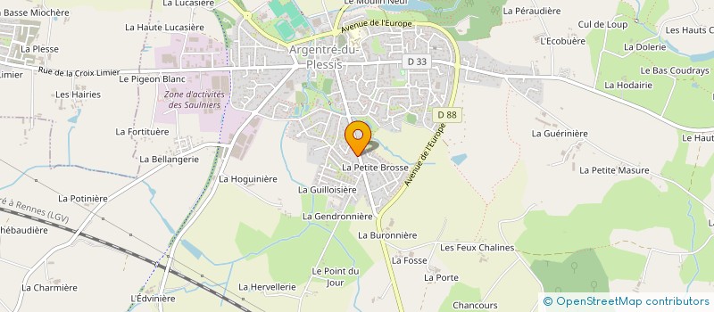 localisation de l'entreprise CLUB FRANCAIS DU WHIPPET  ARGENTRE-DU-PLESSIS