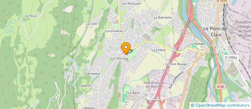 localisation de l'entreprise CLUB FRANCO-ALLEMAND  CLAIX
