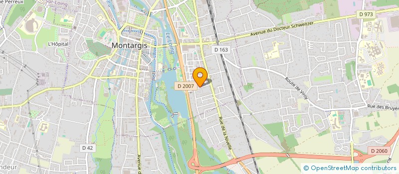 localisation de l'entreprise CLUB GAILLARDIN LE FRANC  MONTARGIS