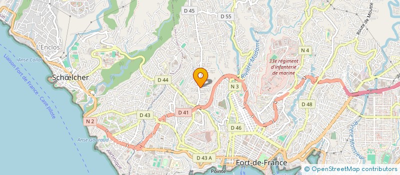 localisation de l'entreprise CLUB GALANGA  FORT-DE-FRANCE