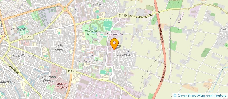 localisation de l'entreprise CLUB GAMBETTA à VALENCE