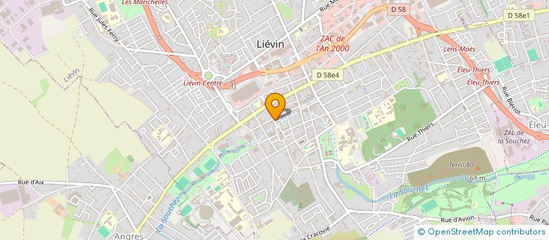 localisation de l'entreprise CLUB GENEALOGIQUE DE L'ARTOIS à LIEVIN