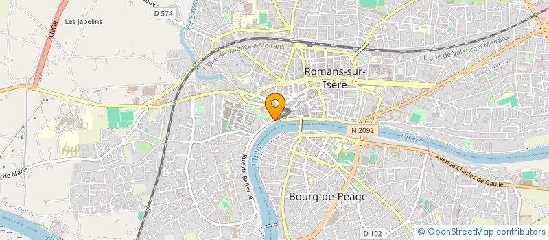 localisation de l'entreprise CLUB GEOLOGIQUE MERVEILLES DE LA TERRE  ROMANS-SUR-ISERE