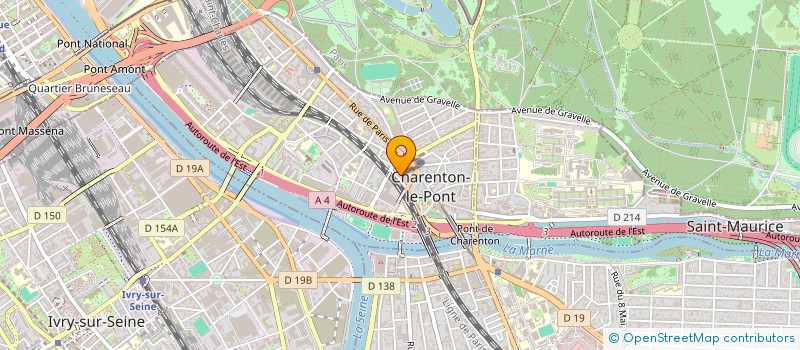 localisation de l'entreprise CLUB GRAVELLE ENTREPRENDRE  CHARENTON-LE-PONT