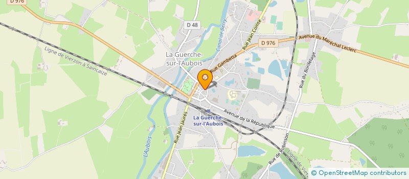 localisation de l'entreprise CLUB GUERCHOIS DU TEMPS LIBRE  LA GUERCHE-SUR-L'AUBOIS