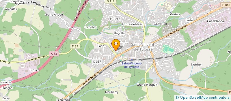 localisation de l'entreprise CLUB GUITARE  SAINT-VINCENT-DE-TYROSSE