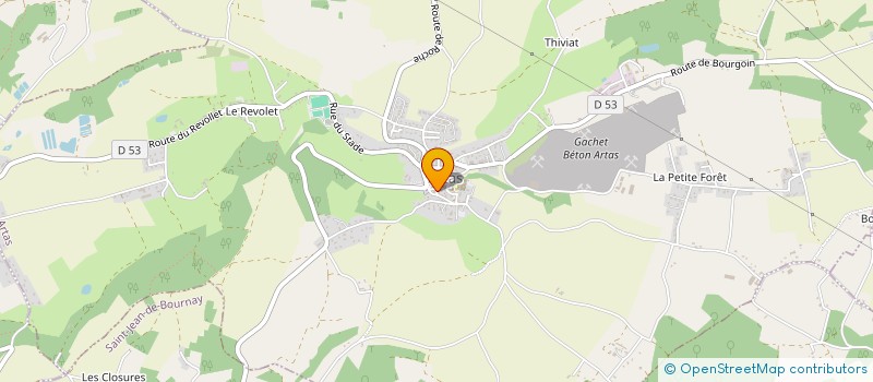 localisation de l'entreprise CLUB GYM LES ROSEAUX  SAINT-JEAN-DE-BOURNAY