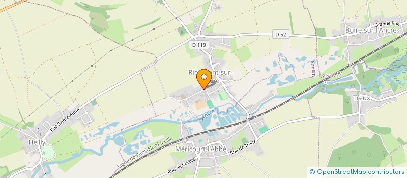 localisation de l'entreprise CLUB GYM VOLONTAIRE RIBEMONT MERICOURT  RIBEMONT-SUR-ANCRE