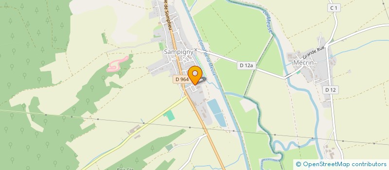 localisation de l'entreprise CLUB GYM VOLONTAIRE SAMPIGNY à SAMPIGNY