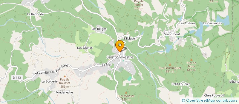 localisation de l'entreprise CLUB GYM VOLONTAIRE ST LAURENT EGLISES  SAINT-LAURENT-LES-EGLISES