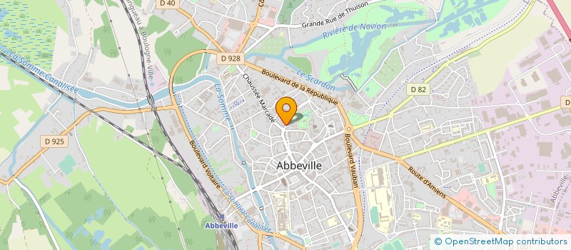 localisation de l'entreprise CLUB GYMNASTIQUE ENTRETIEN ADULTES SPT à ABBEVILLE