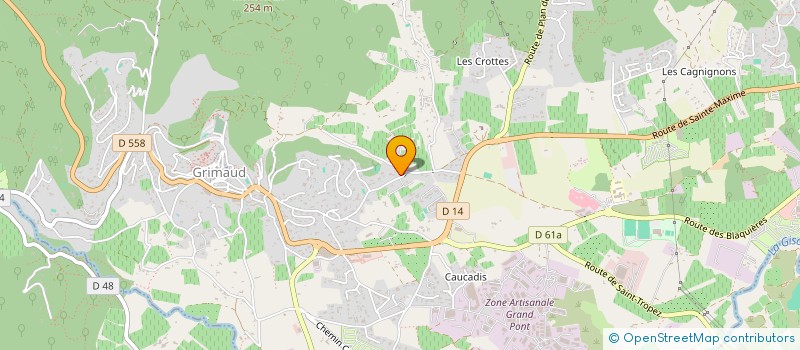 localisation de l'entreprise CLUB GYMNASTIQUE RYTHMIQUE SPORTIVE FUNK à GRIMAUD