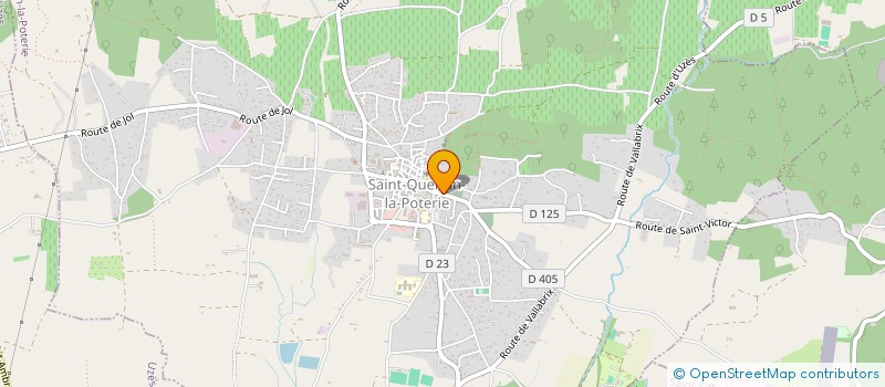 localisation de l'entreprise CLUB GYMNASTIQUE VOLONTAIRE à SAINT-QUENTIN-LA-POTERIE