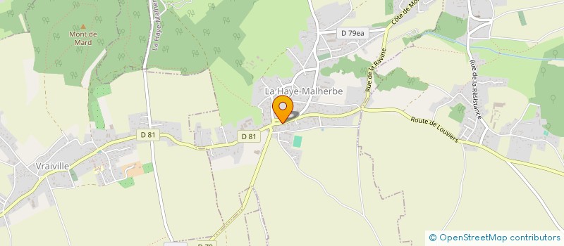 localisation de l'entreprise CLUB GYMNASTIQUE VOLONTAIRE HONDOUVILLE  HONDOUVILLE