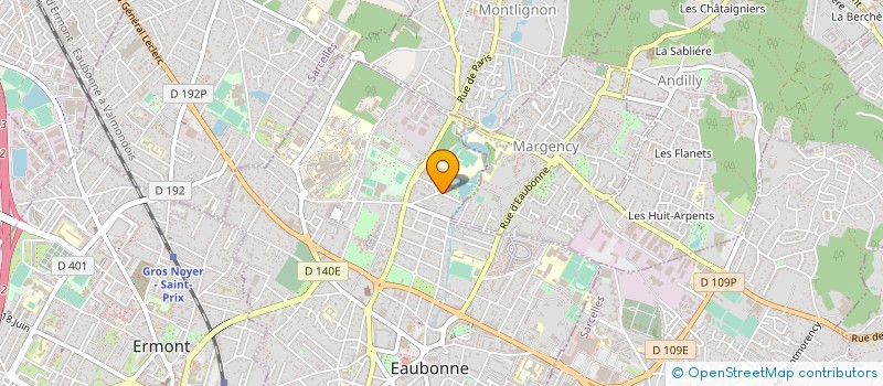 localisation de l'entreprise CLUB GYMNIQUE ARTISTIQUE D'EAUBONNE à EAUBONNE