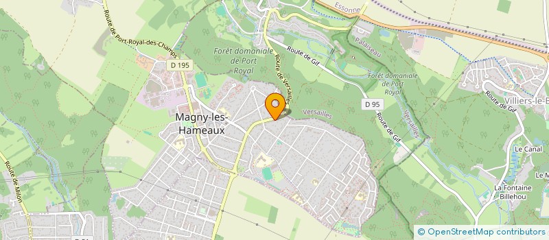 localisation de l'entreprise CLUB GYMNIQUE DE LA VELLEE DE CHEVREUSE  MAGNY-LES-HAMEAUX