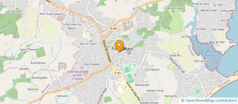 localisation de l'entreprise CLUB GYMNIQUE FOUESNANTAIS à FOUESNANT