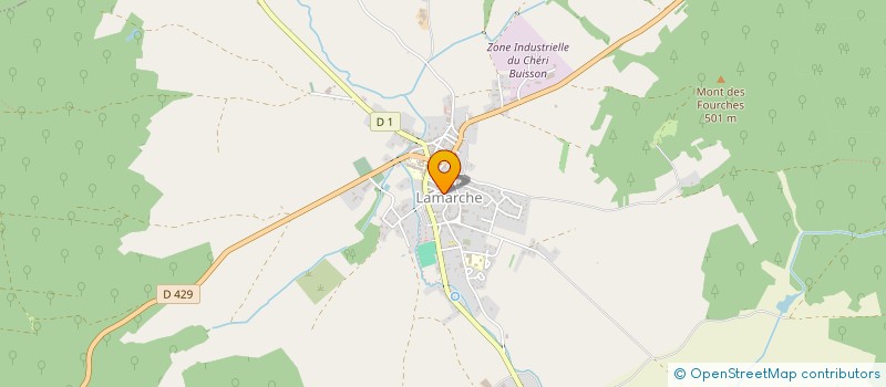 localisation de l'entreprise CLUB GYMNIQUE LAMARCHOIS  LAMARCHE