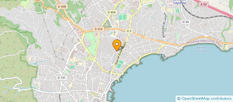 localisation de l'entreprise CLUB HALIEUTIS  LA CIOTAT