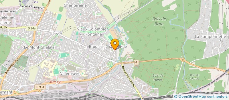 localisation de l'entreprise CLUB HALTEROFIT  BROU-SUR-CHANTEREINE