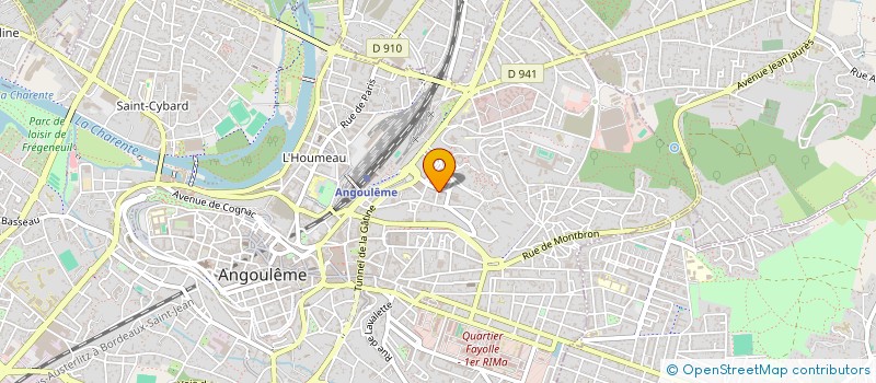 localisation de l'entreprise CLUB HALTEROPHILE ATHLETIQUE ANGOUMOIS à ANGOULEME