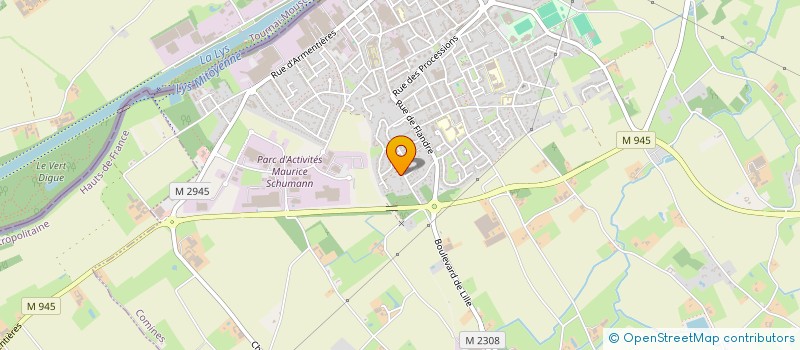 localisation de l'entreprise CLUB HALTEROPHILE COMINOIS DECOTTIGNIES  COMINES