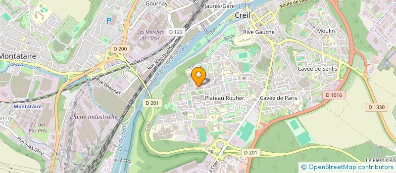 localisation de l'entreprise CLUB HALTEROPHILE CREILLOIS  CREIL