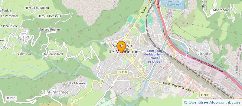 localisation de l'entreprise CLUB HALTEROPHILE&CULTURISTE MAURIENNAIS  SAINT-JEAN-DE-MAURIENNE