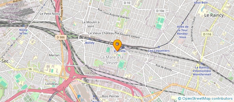 localisation de l'entreprise CLUB HALTEROPHILIE 93 ( CH93 )  BONDY