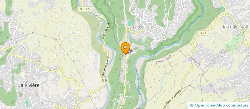 localisation de l'entreprise CLUB HAND BALL ENTRE-DEUX  ENTRE-DEUX