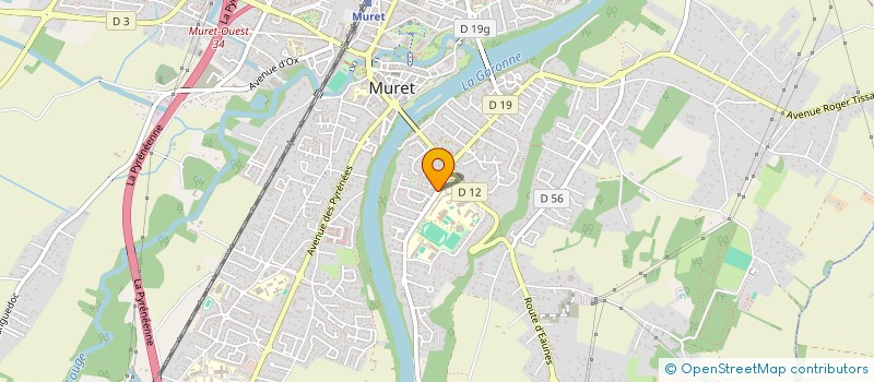 localisation de l'entreprise CLUB HANDINAGE MURETAIN à MURET