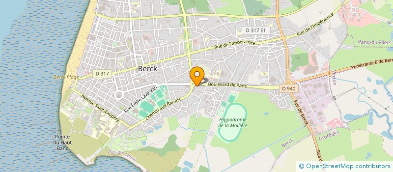 localisation de l'entreprise CLUB HANDISPORT LOISIR ET COMPETITION à BERCK