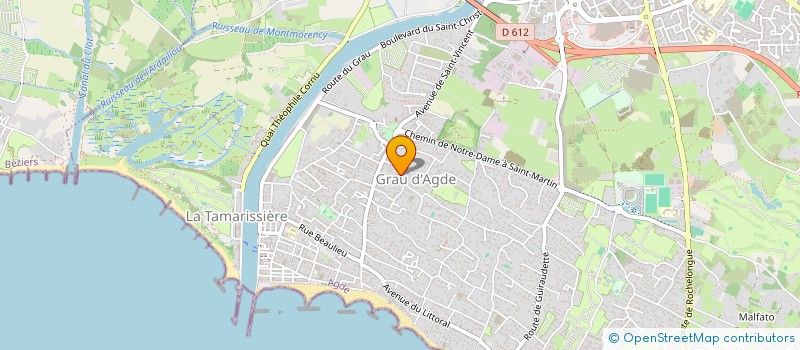 localisation de l'entreprise CLUB HARLEY DAVIDSON BRESCOUDOS  AGDE