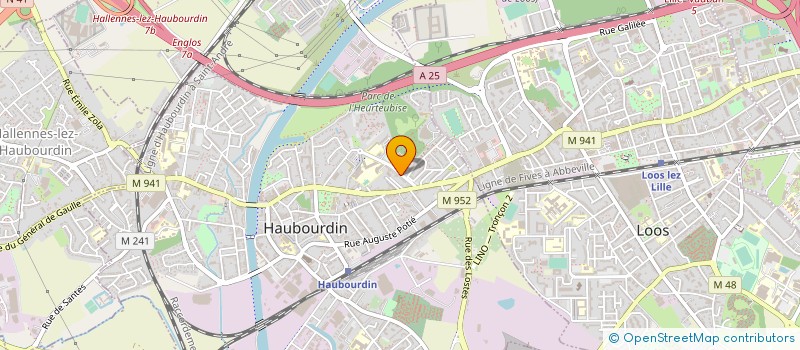 localisation de l'entreprise CLUB HAUBOURDIN GYM à HAUBOURDIN