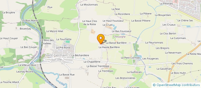 localisation de l'entreprise CLUB HIFI RENNES  SAINT-GERMAIN-SUR-ILLE