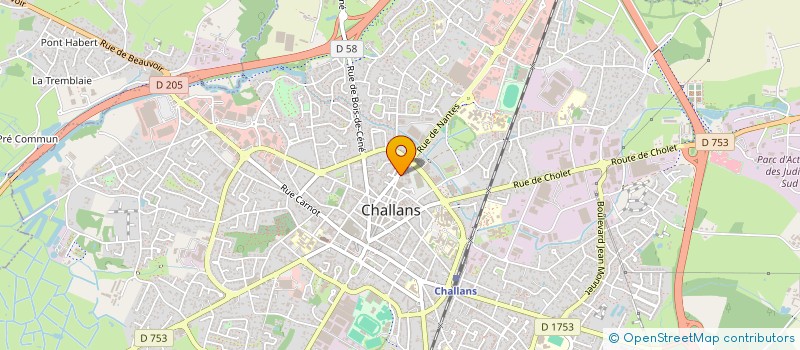 localisation de l'entreprise CLUB HIFI VENDEE à CHALLANS