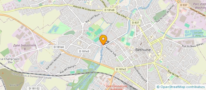 localisation de l'entreprise CLUB HIPPIQUE DE BETHUNE à BETHUNE