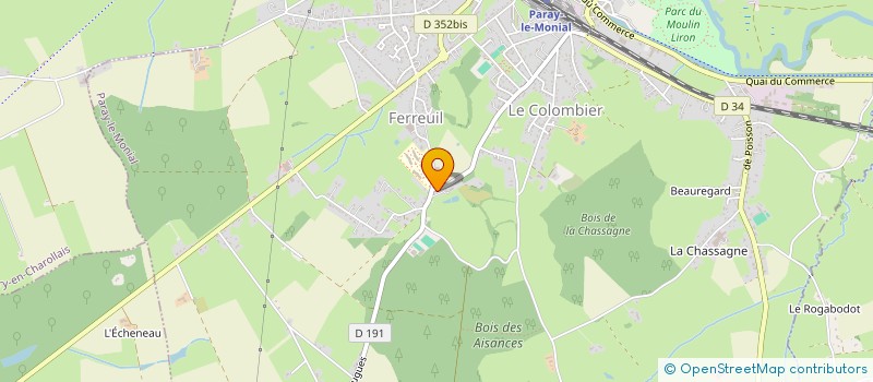 localisation de l'entreprise CLUB HIPPIQUE DE PARAY LE MONIAL à PARAY-LE-MONIAL